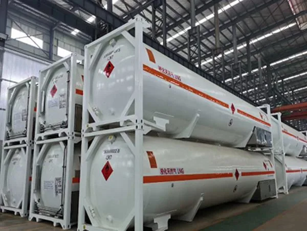 Cryogenic Liquid LNG LPG ISO Tank Container for Gas Station
