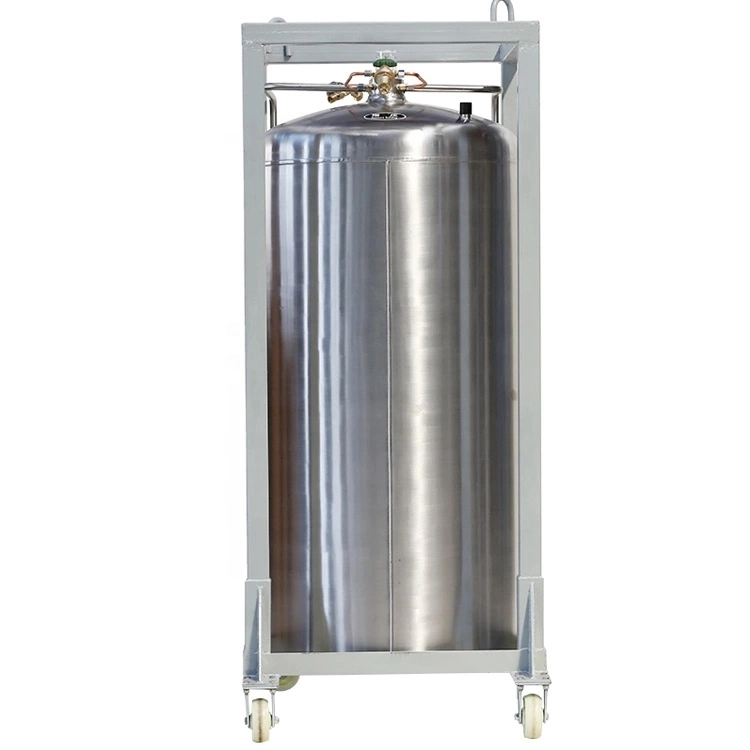 500L Liquid Oxygen Nitrogen Argon CO2 Storage Tank Dewar Cryogenic Gas Cylinder