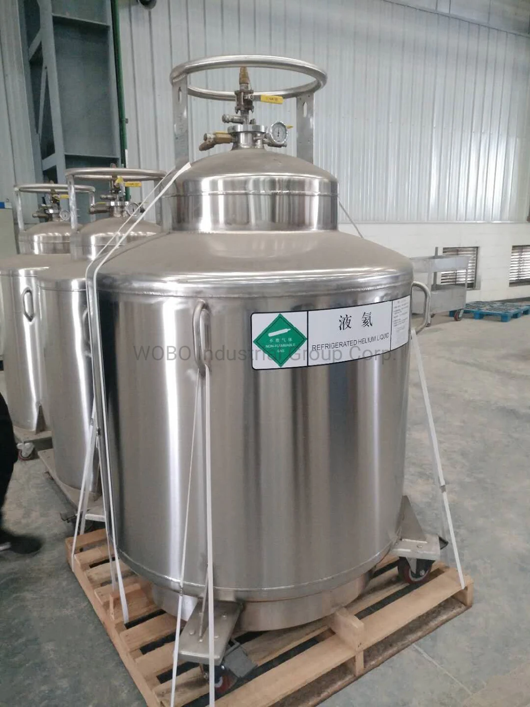 500L High Purity High Pressure Lhe Cryogenic Dewar Cylinders