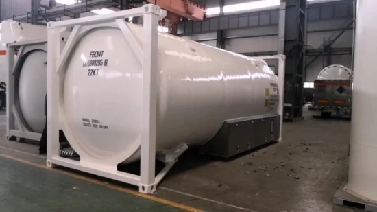 20FT 21cbm Liquid Oxygen Nitrogen Argon CO2 Storage Tank Container Cryogenic Gas Tank