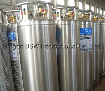 DOT Standard 175L Vertical Welded Insulated Dewar Flask Cryogenic