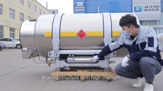 Liquid Nitrogen Welded Insulated Dewar Cylinder Liquid Gas LNG Cylinders