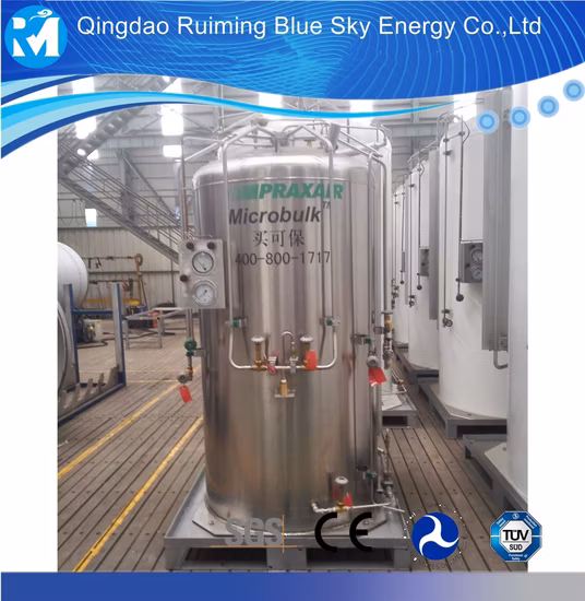 Vacuum Insulated Stainless Steel Used Cryogenic Liquid CO2 Storage Tank