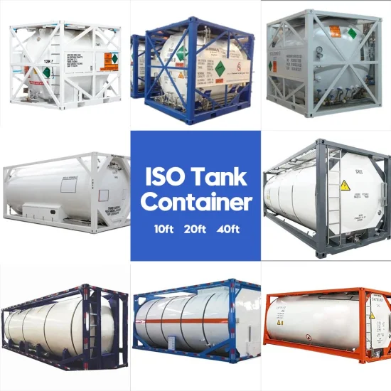 Cryogenic Liquid LNG LPG ISO Tank Container for Gas Station