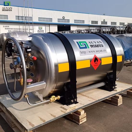 1000L 2.8MPa Vertical Horizontal High Pressure Cryogenic Liquid Dewar Cylinder