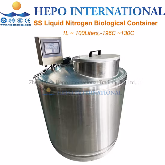 -196degree Portable Liquid Nitrogen Biological Cryopreservation Cooler Container (YDS-6)