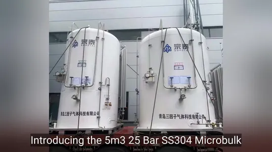 5m3 Cryogenic Storage Micro Bulk Small Lo2 Ln2 Lar LNG Microbulk