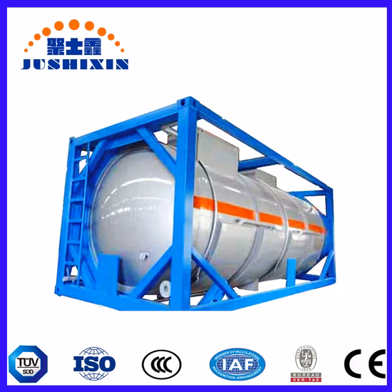 5-200 M3 0.8 MPa 20FT Cryogenic Liquid ISO Tank Container Liquid Nitrogen/Oxygen/Argon Tank Cryogenic