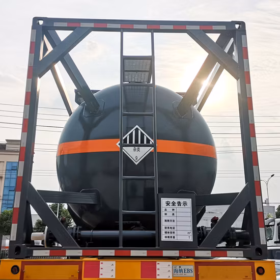 20FT 30FT 40FT ISO Standard T11 Chemical Liquid Fuel Suluric Nitrous Acid Storage HCl Transportable Tank Container