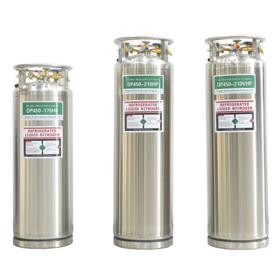 Cryogenic 175L/195L/210L Dewar, LNG Cylinder Liquid Nitrogen Dewar Tank Oxygen Gas Cylinder