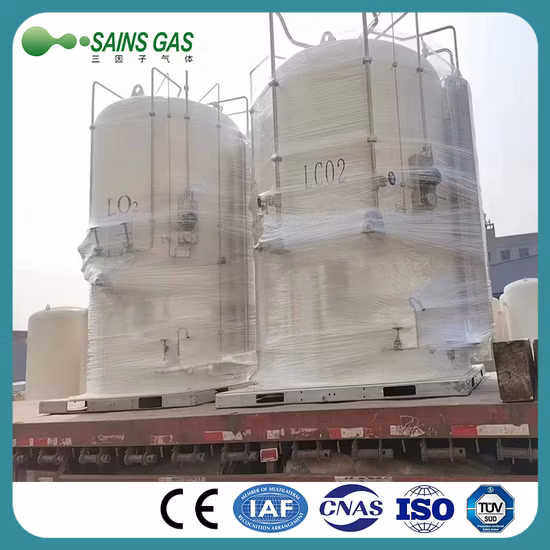 2m3 3m3 Vertical Cryogenic Lo2 Ln2 Lco2 Microbulk Tank